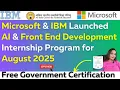 IBM Wok From Home Internships AI Virtual Internship 2025 Free 6-Week Program Certificate