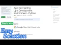 App Dev Setting up a Development Environment - Python