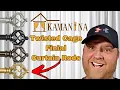 KAMANINA Twisted Cage Finial Curtain Rods Install Review