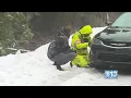 Sunday Sierra snow storm snarls traffic near Tahoe and Truckee