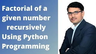 Factorial of a given number recursively using Python