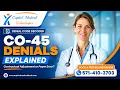 CO-45 Denials Explained Contractual Adjustment or Payer Error