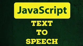JavaScript Text to Speech with Code Example Web Speech Api