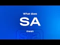 What does sa mean SA meaning