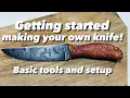 Intro into knife making Basic tools and equipment sourced from Amazon