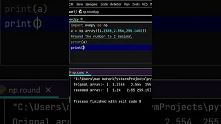 round function of numpy in python
