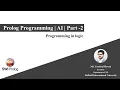 Prolog Programming AI logic programming SWI Prolog Part - 2