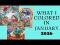 JANUARY 26 completed coloring pages What I colored