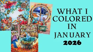 JANUARY 26 completed coloring pages What I colored