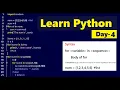 Learn Python Day04 with practical s for loop Statement with examples explained Highblix
