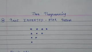 Print Inverted Star Pattern Java Programming Dev Domain