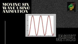 How to code for moving sin wave using matplotlib in python