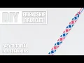 Diamond Candy Stripe Underneath X Macrame Friendship Bracelets Easy Tutorial for Beginners