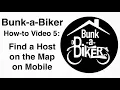Bunk-a-Biker How-to 5 Find a Host on the Map on Mobile