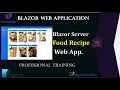NET Blazor Blazor Server Food Recipe Web App using SQLite database and Syncfusion components
