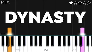 Download MIIA - Dynasty | EASY Piano Tutorial MP3