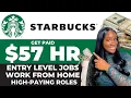 MAKE 9 STARBUCKS REMOTE JOBS ENTRY LEVEL REMOTE JOBS