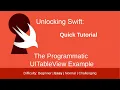 The Programmatic UITableView Example