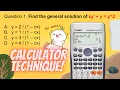 Solve ANY Differential Equation Problem First Order using this CALCU TECH