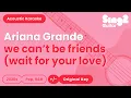 Download Lagu we can't be friends (wait for your love) - Ariana Grande (Karaoke Acoustic)