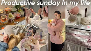 Productive sunday in my life living alone🫐🌦️|كيفاش كندوز نهار الأحد و انا ساكنة بوحدي 🥦🏠🧼