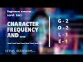 Count the number of filtered characters and character frequencies of a string Python
