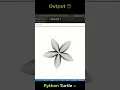 Creating Beautiful Flower using Python Turtle