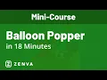 Python Turtle BALLOON POPPER Game in 20 Minutes