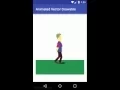 Animated Vector Drawable - Walking Man