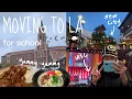 VLOG moving to LA for college as a transfer student new student orientation usc