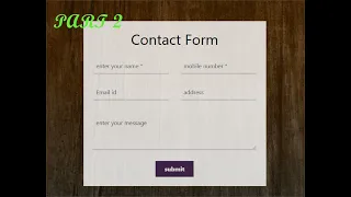 php contact form part 2