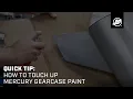 Quick Tip How to Touch Up Mercury Gearcase Paint