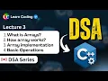 C DSA Arrays Pseudocode Dry Run Code Data Structure Algorithms