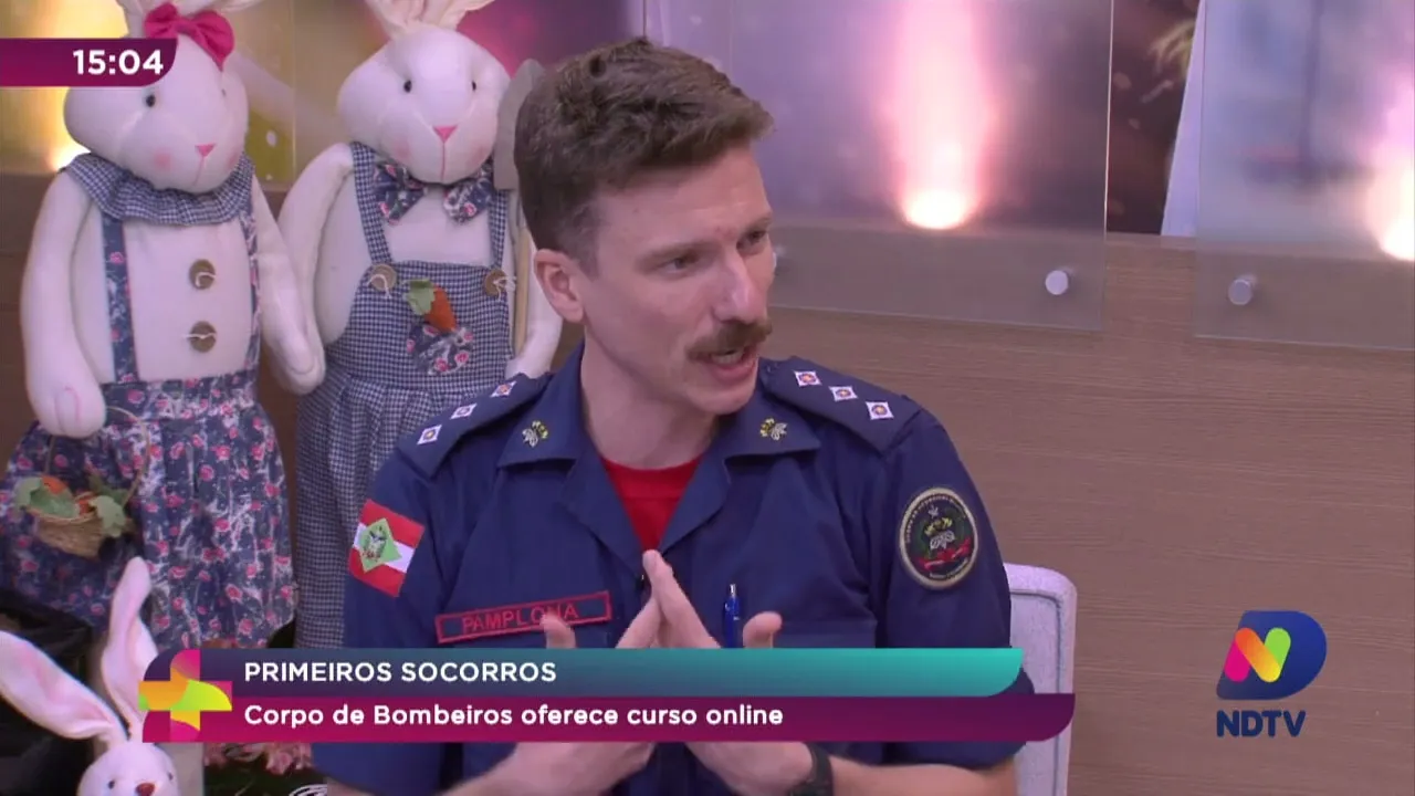 Primeiros socorros: bombeiros fazem curso online