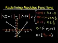 Redefining Modulu functions and sketching the graph