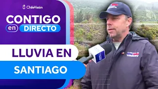 Lluvias en la RM: Germán Codina monitorea riesgo de aluviones en Peñalolén - Contigo en Directo