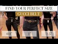 how to find your GUCCI BELT size for the PERFECT FIT Style me Worth it