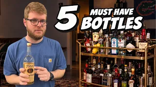 the ULTIMATE 5 bottle BAR CART