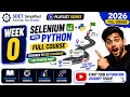 Selenium with Python Full Course Beginner to SDET Roadmap Interview Prep