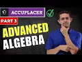 ACCUPLACER Advanced Algebra Functions Walkthrough 2026 Guide
