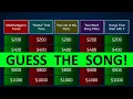 Guess the Song Jeopardy Style Quiz