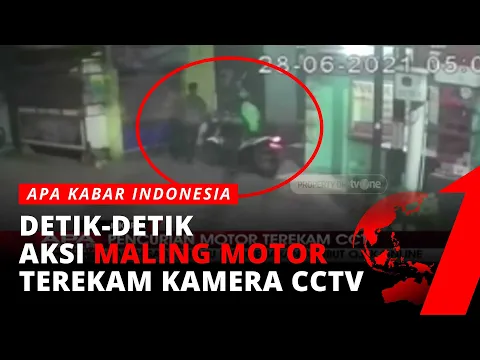 Aksi Pencurian Motor Terekam CCTV, Pelaku Mengenakan Atribut Ojol Untuk Menyamar