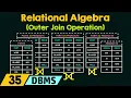 Relational Algebra Outer Join Operation