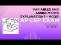 AP CSP Topic 3 1 - Variables and Assignments