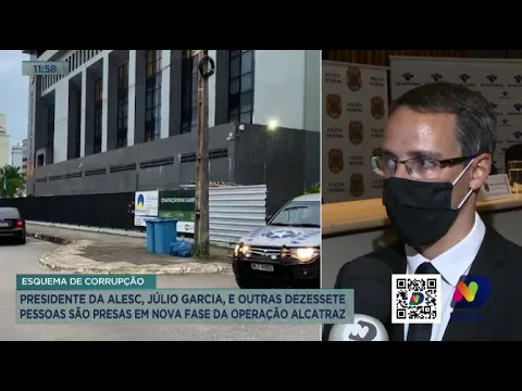 Presidente da Alesc, Júlio Garcia, é preso em nova fase da Operação Alcatraz