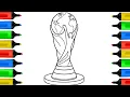 Coloring Fifa World Cup Trophy Coloring Pages How to Color World Cup Trophy