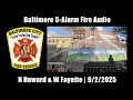 Baltimore 5-Alarm Fire 2025 Maryland