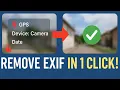 How to remove EXIF Data from Image in One Click