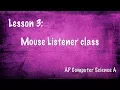 Lesson 3 - MouseListener