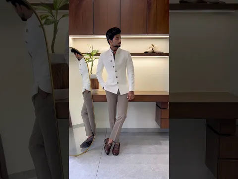 Pearl Heritage White Jodhpuri | MAYUR Designer #jodhpuri # #youtubeshorts #classicwear #fashion
